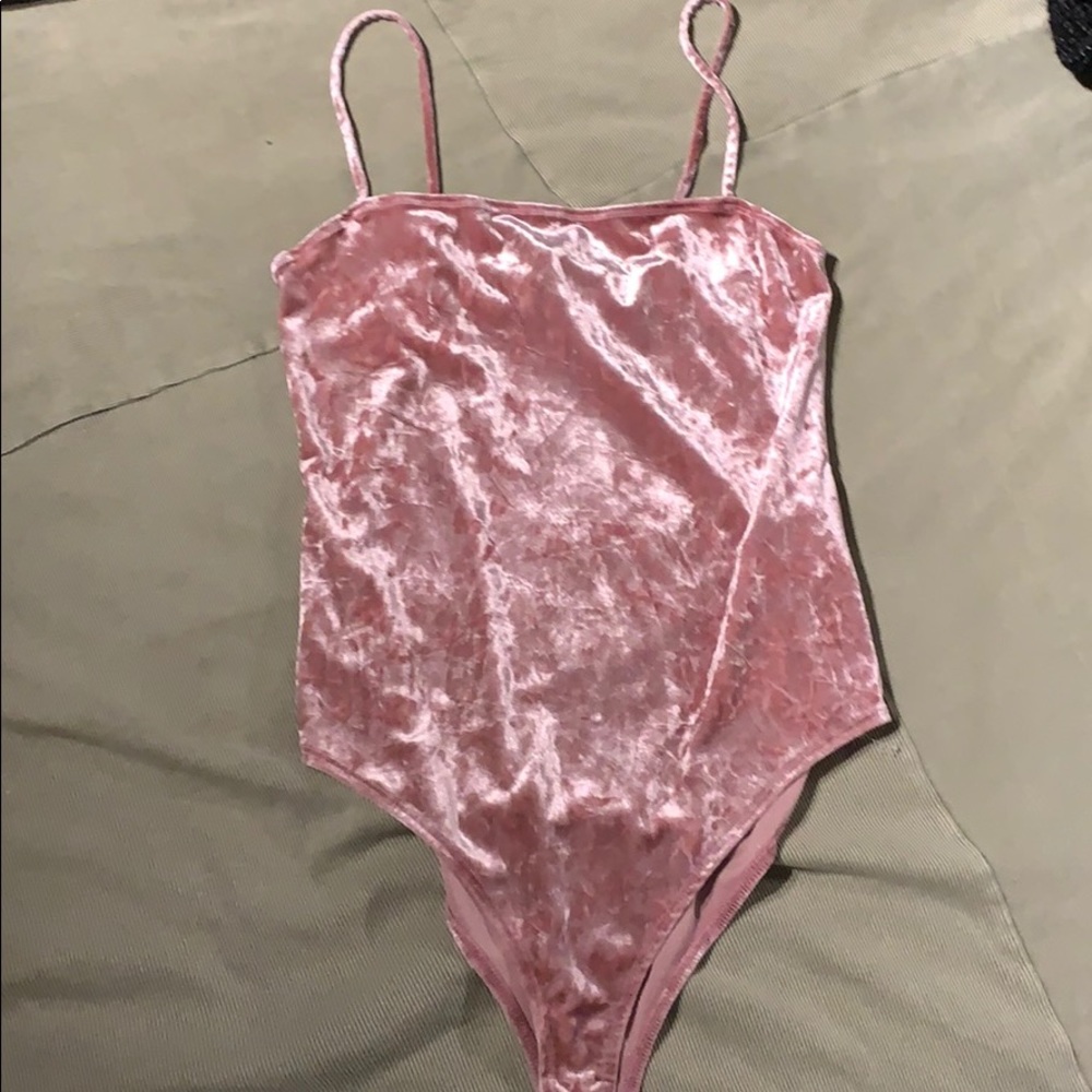 Velvet body suit